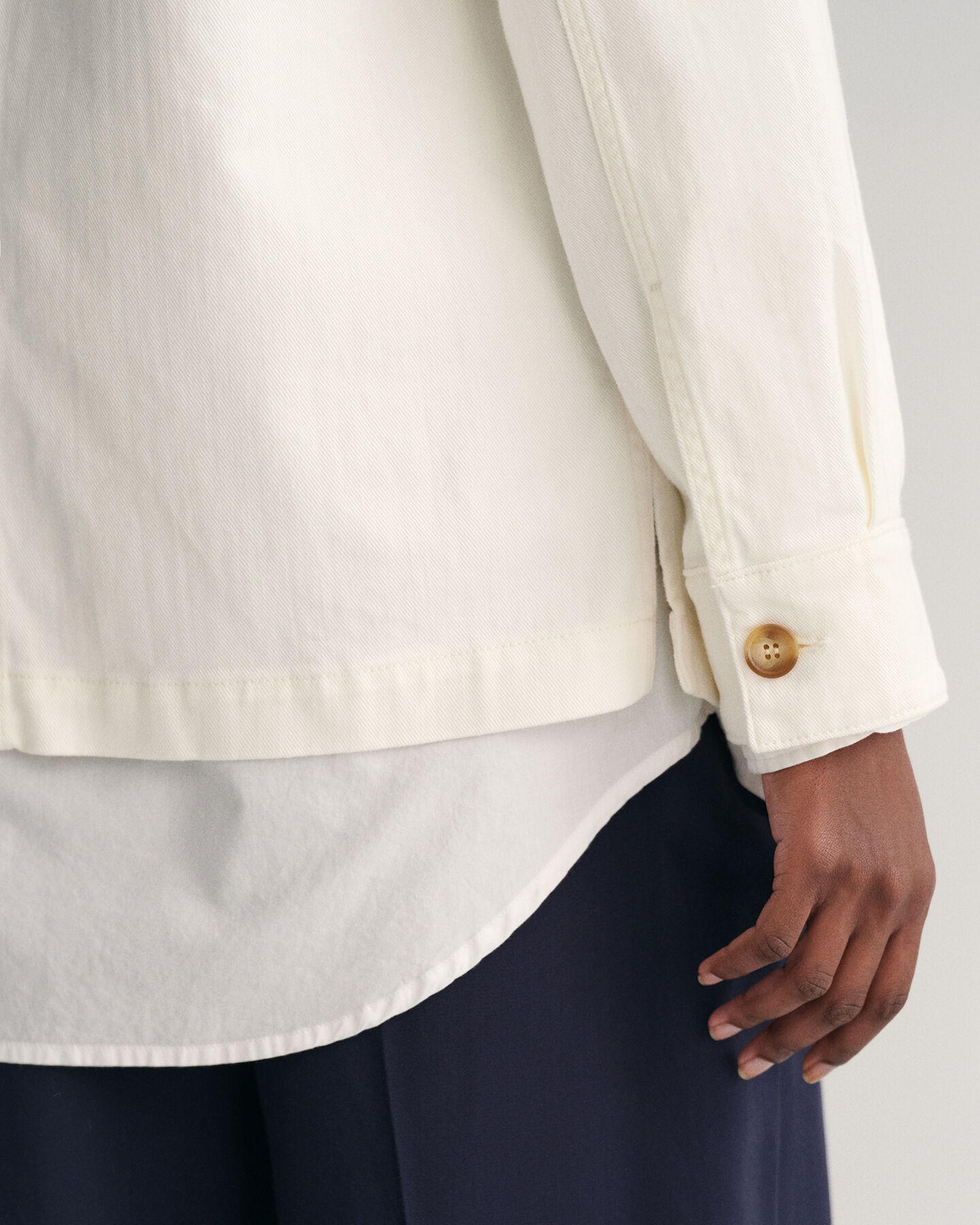 Veste-chemise en sergé