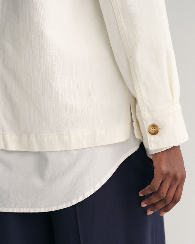 Veste-chemise en sergé