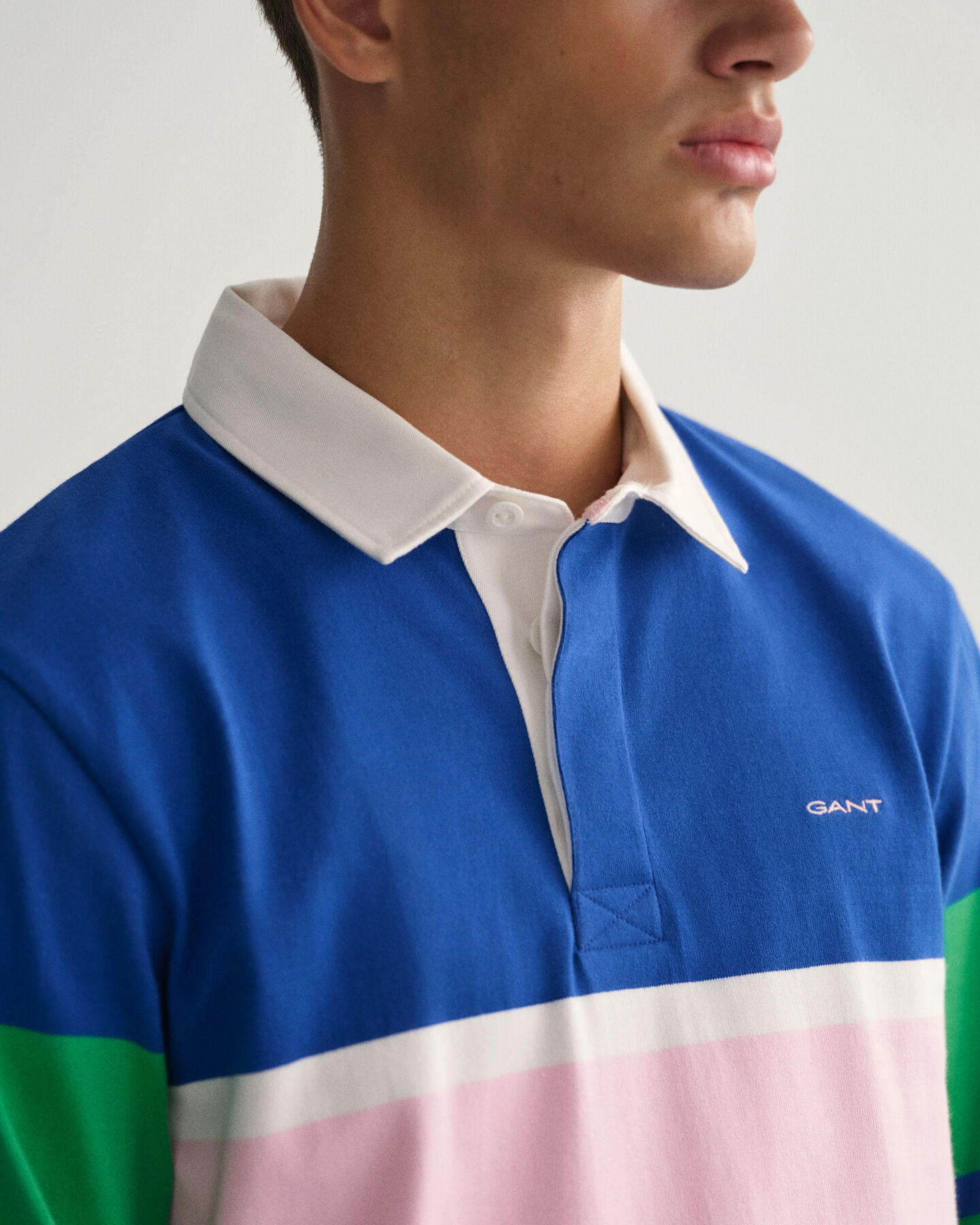 Polo Rugger en colour-block