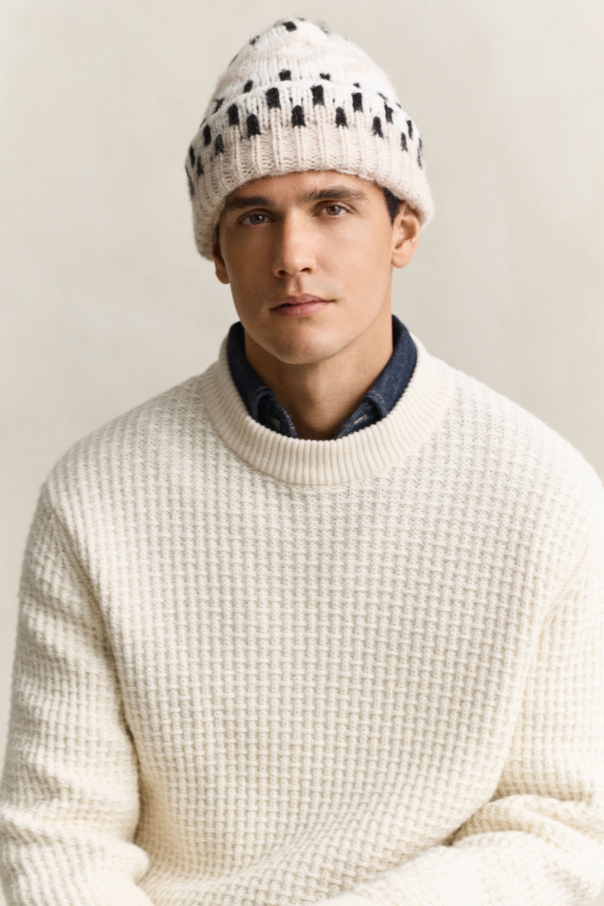 Bonnet en jacquard