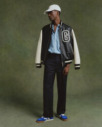 Pantalon de costume coupe d&eacute;contract&eacute;e &agrave; rayures tennis