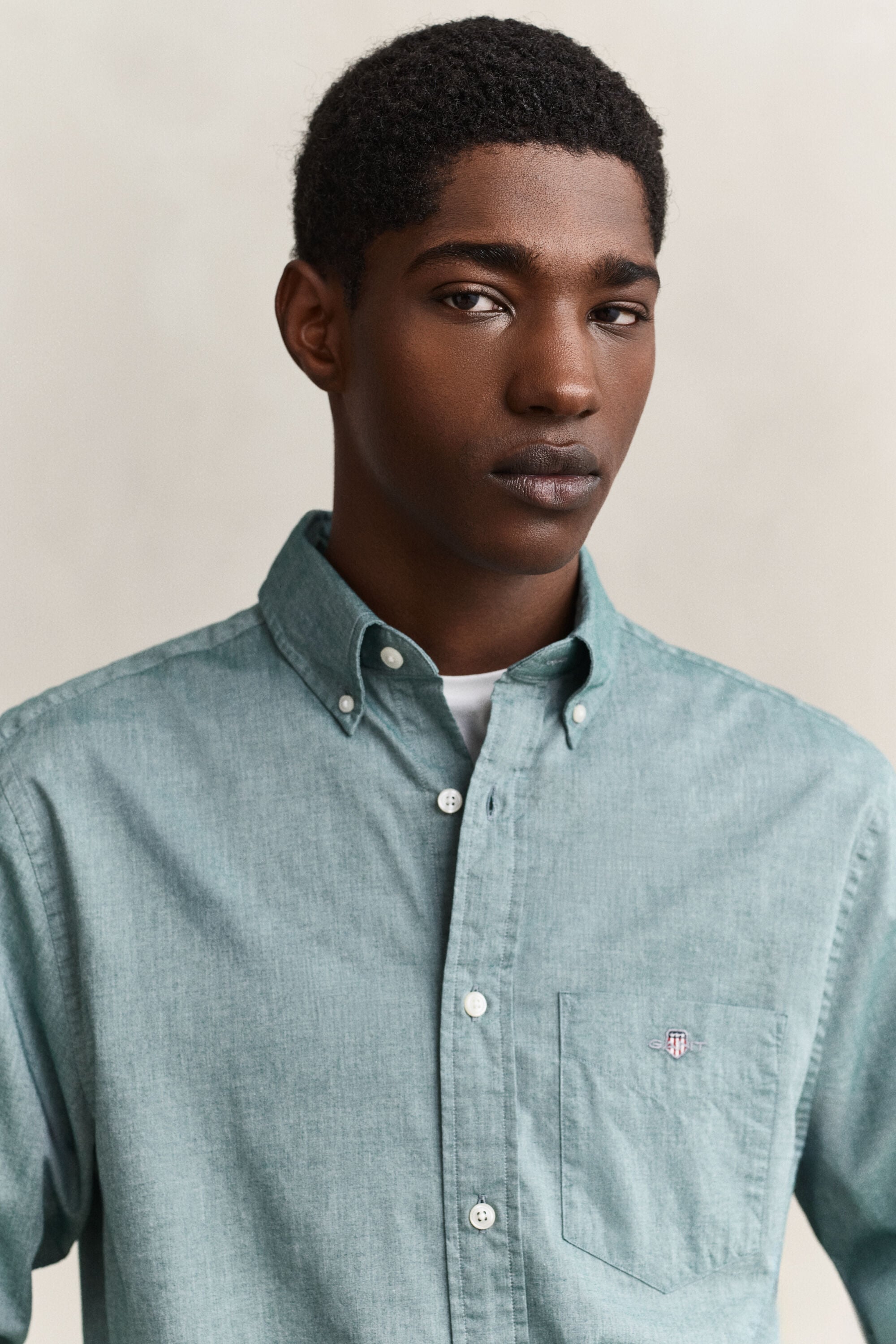 Chemise regular classique en popeline