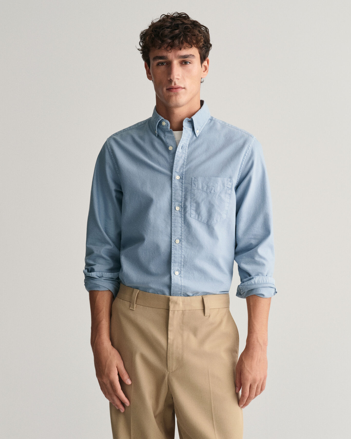 Chemise regular fit en coton Oxford Archive Sunfaded