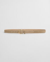 Ceinture en cuir à poils