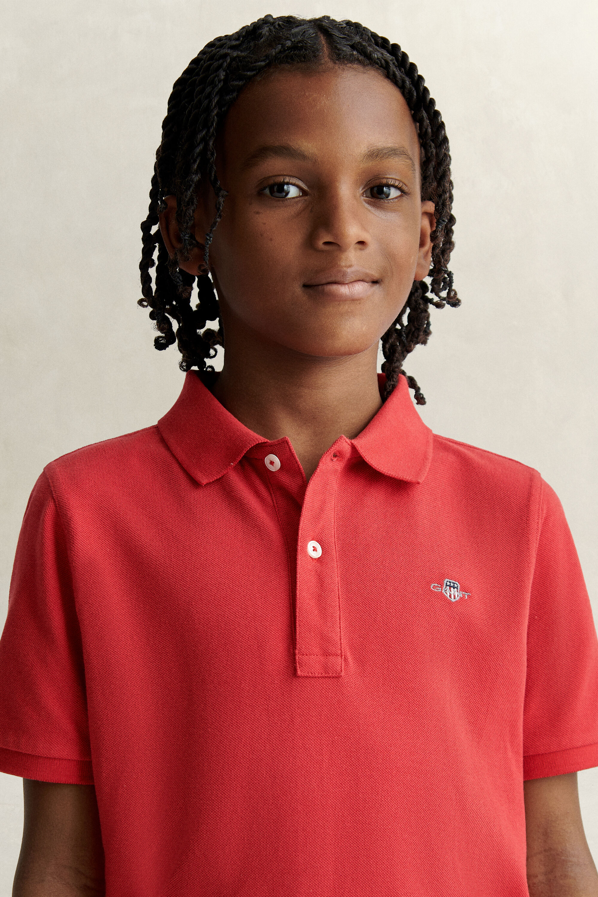 Polo en coton piqué Shield Ado