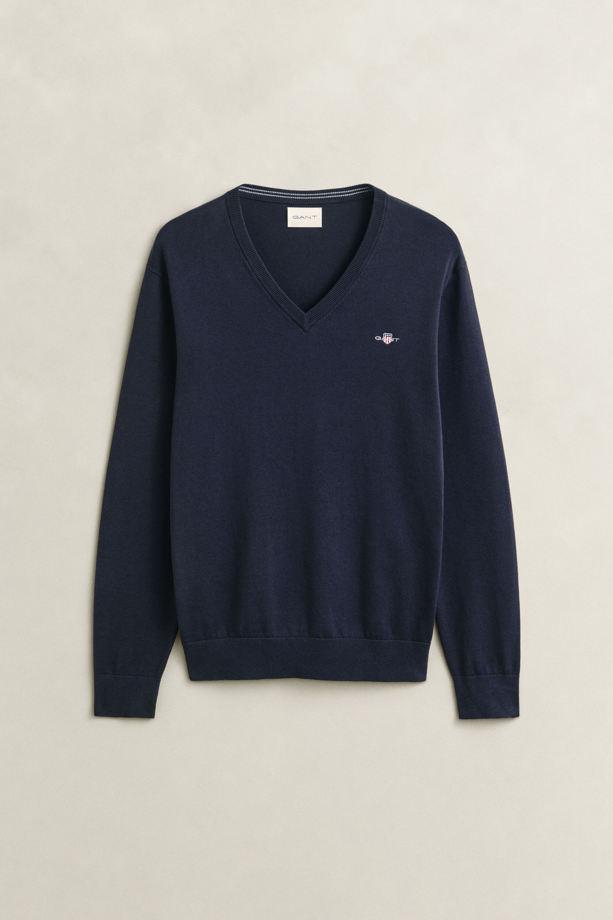 Pull col V en coton