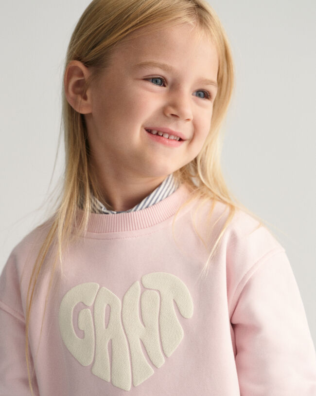 Sweat-shirt ras du cou Heart Graphic Girls