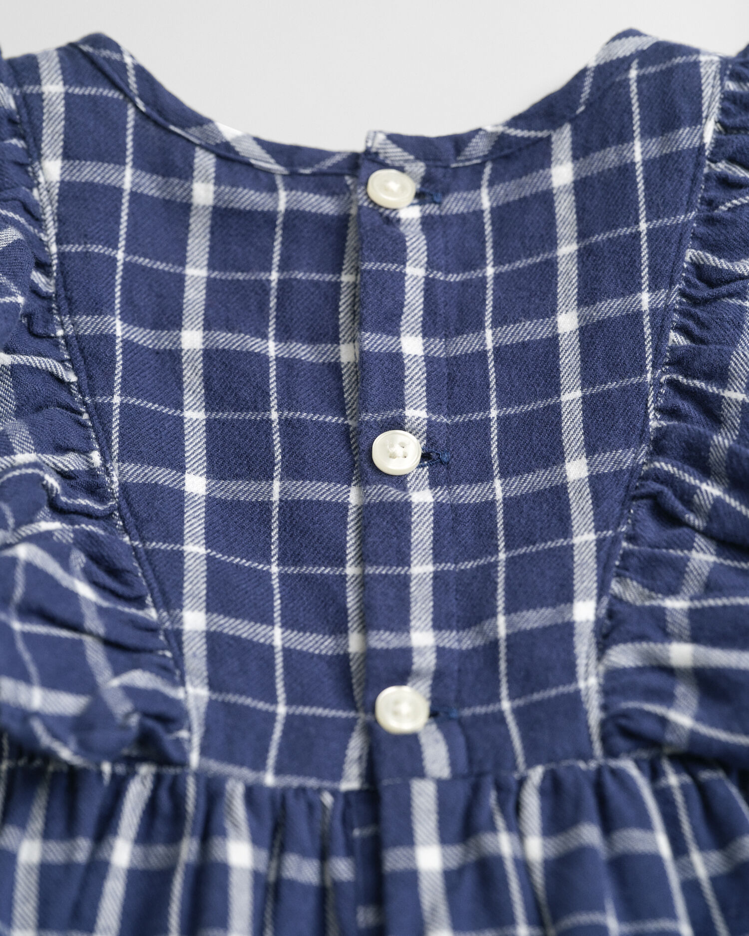 Robe en flanelle à carreaux avec volants Bébé Fille