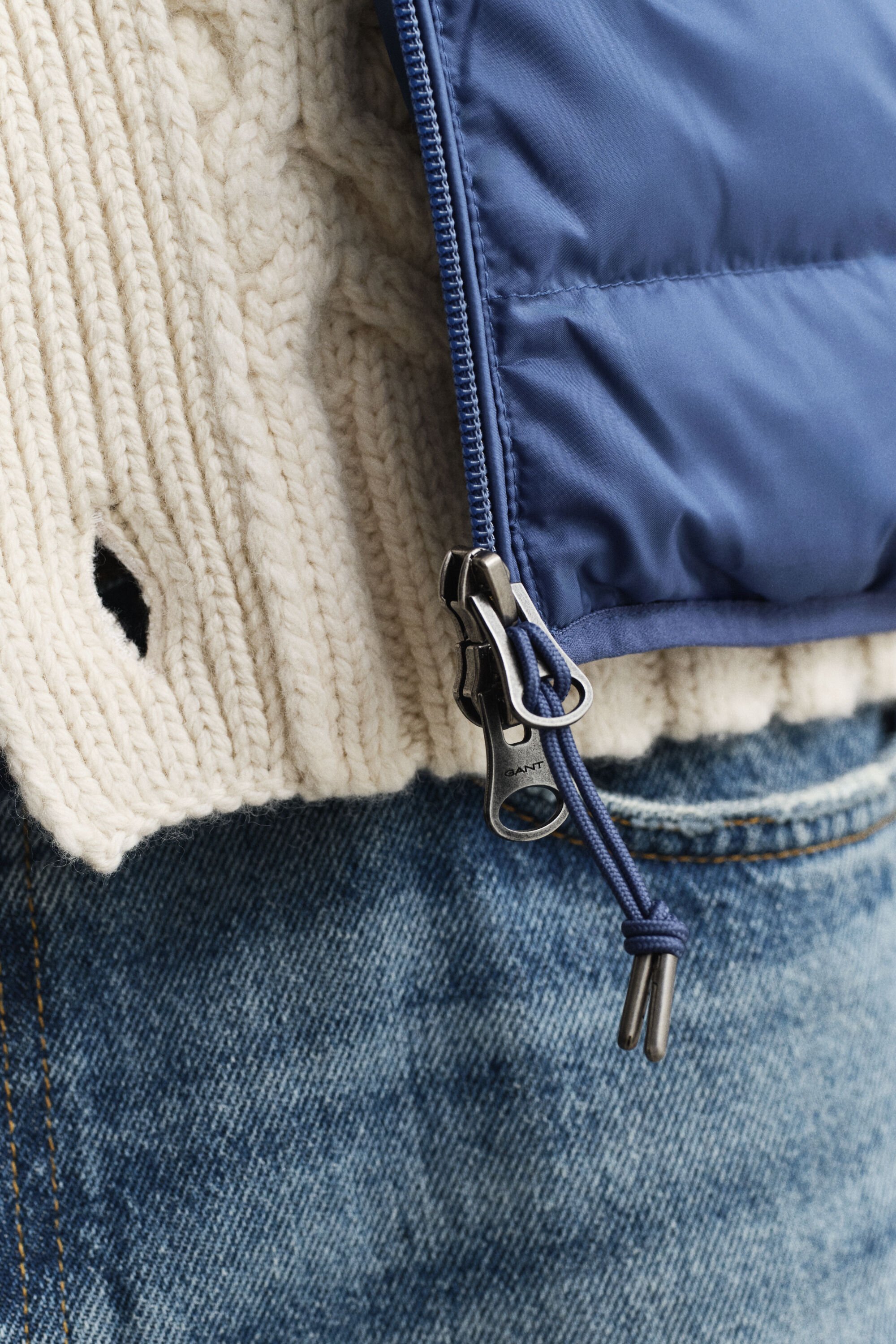 Doudoune sans manches légère en duvet