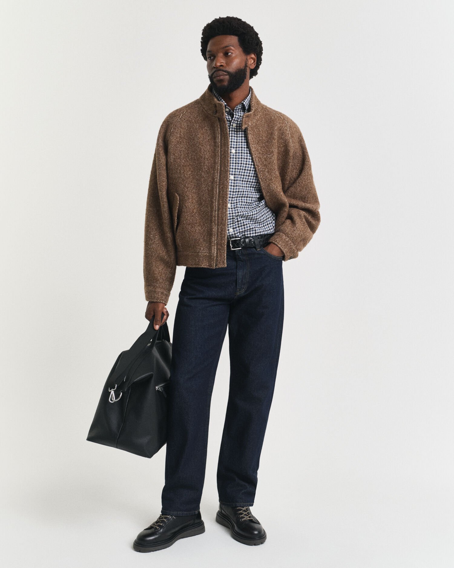 Chemise coupe regular en sergé vichy