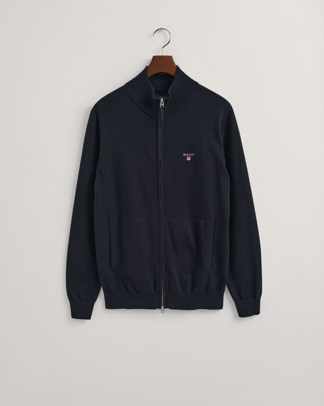 Cardigan zippé en coton Classic