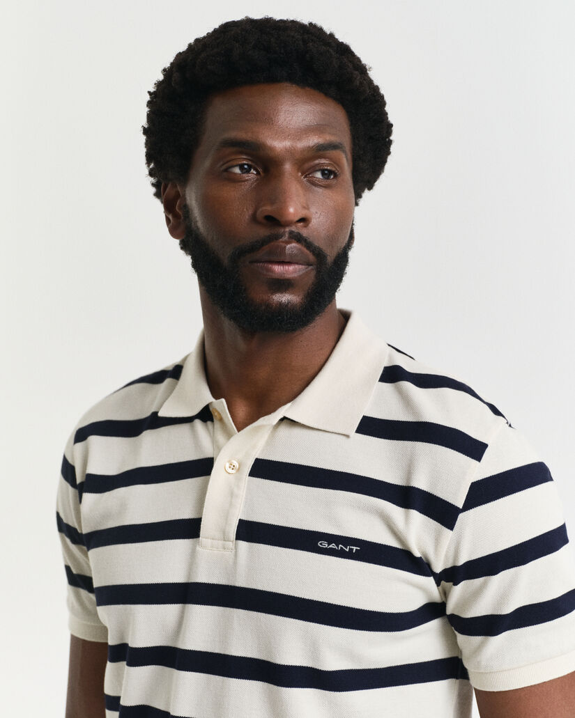 Polo &agrave; rayures