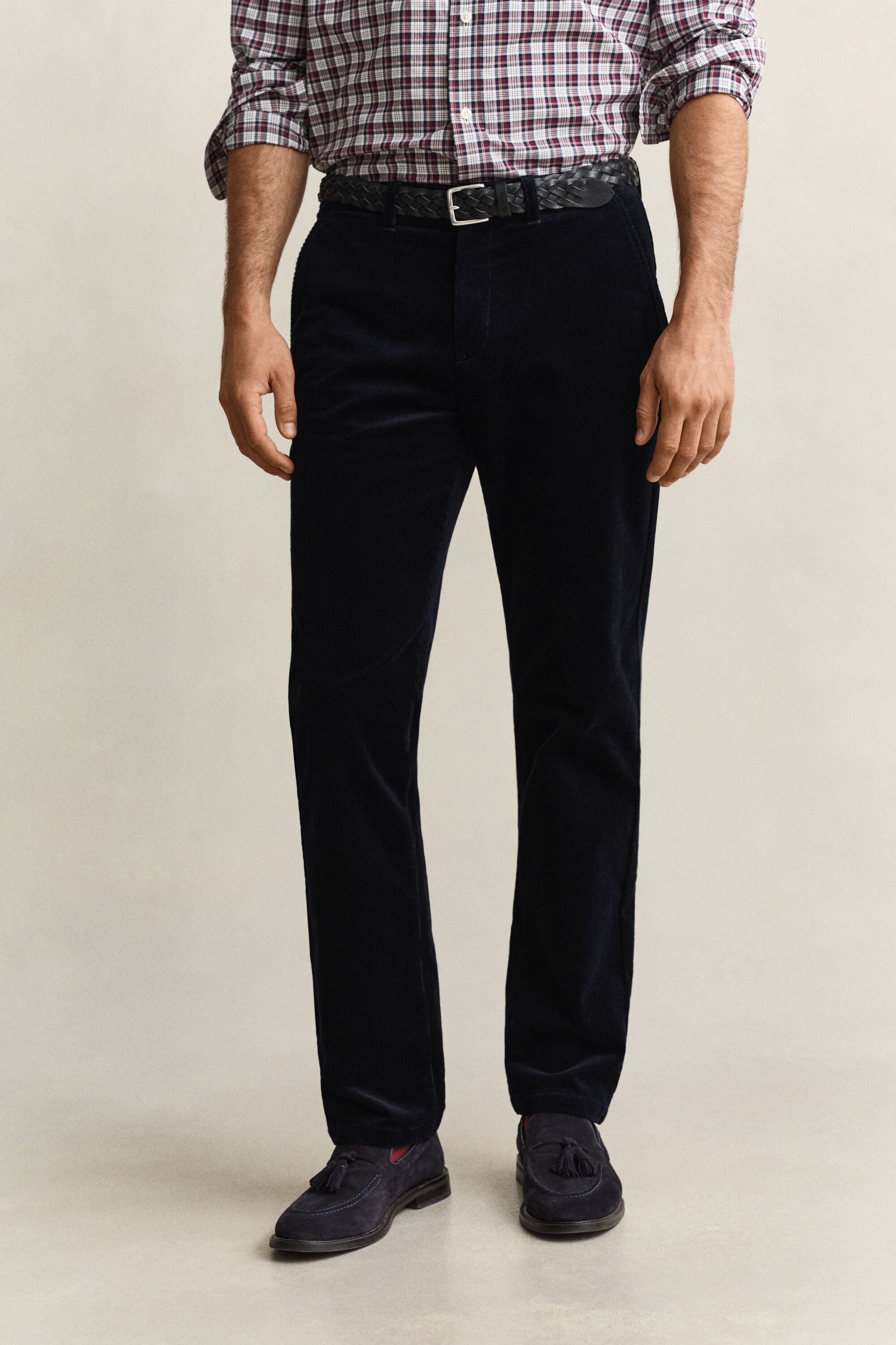 Pantalon Regular en velours côtelé