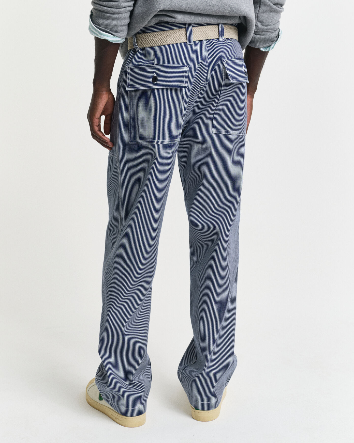 Jean relaxed fit &agrave; rayures Hickory