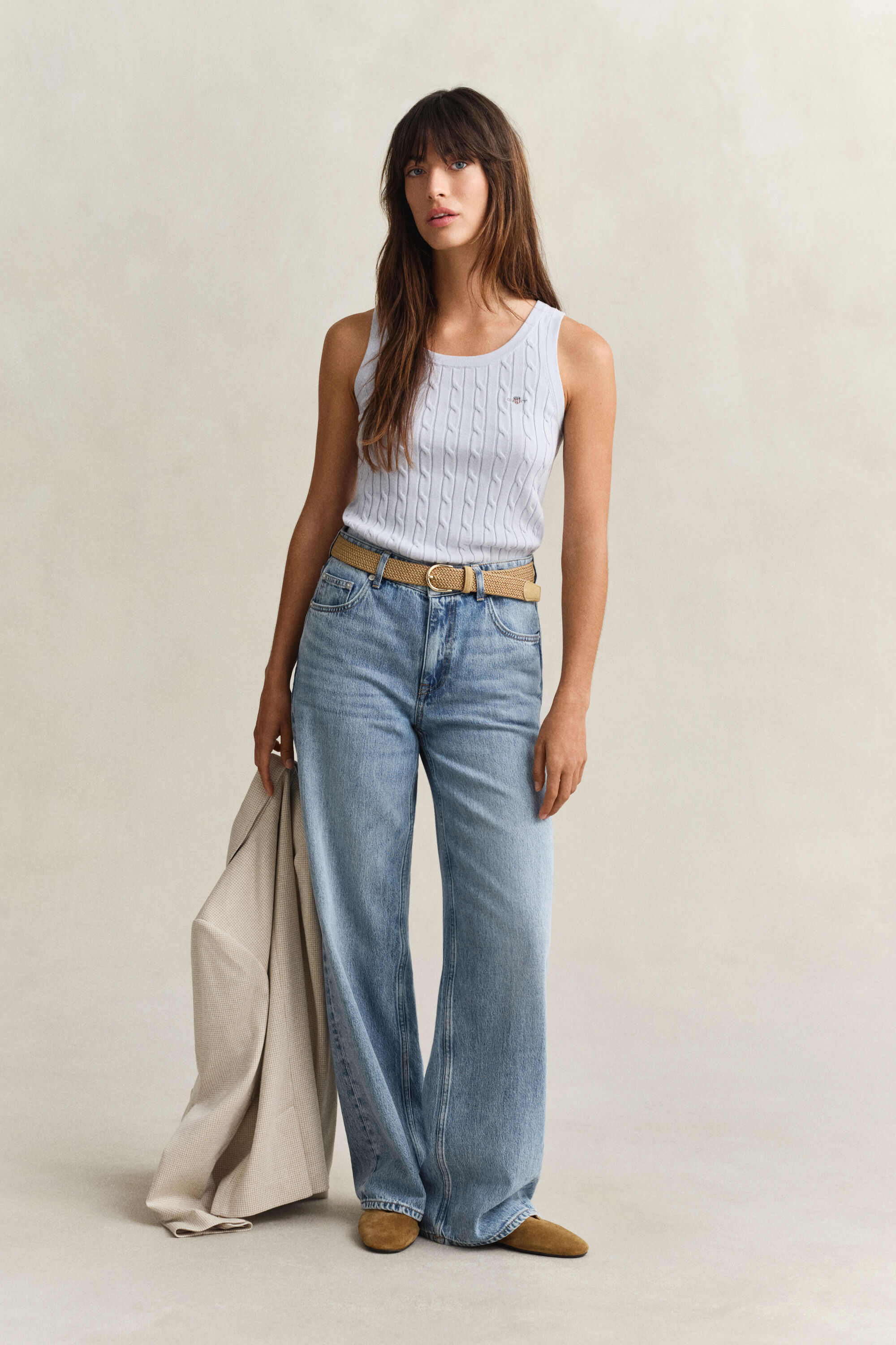 Débardeur en maille torsadée