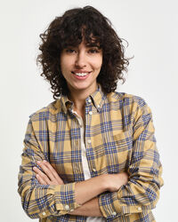 Chemise regular fit en flanelle &agrave; carreaux