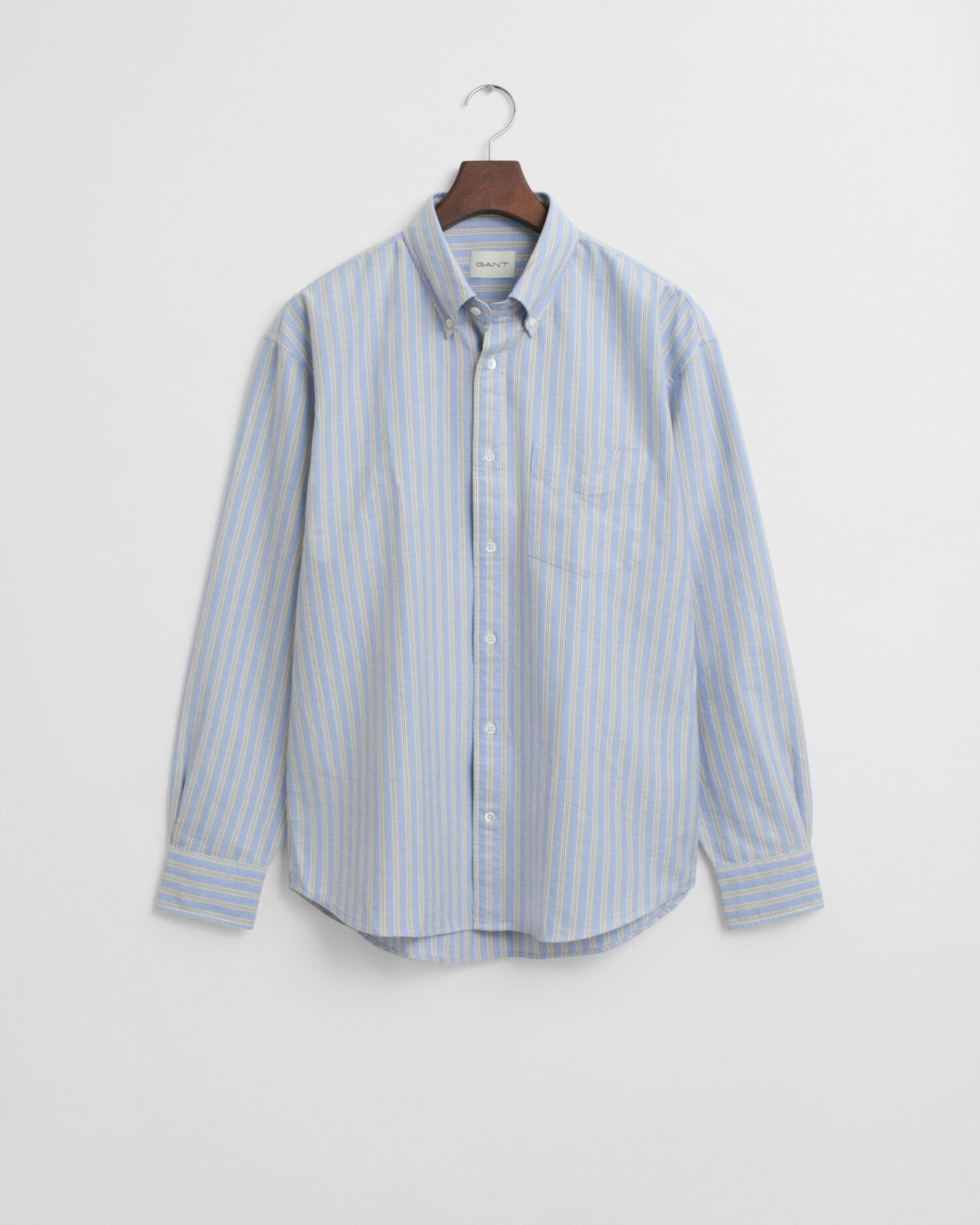 Chemise coupe décontractée en coton Oxford à rayures Heritage