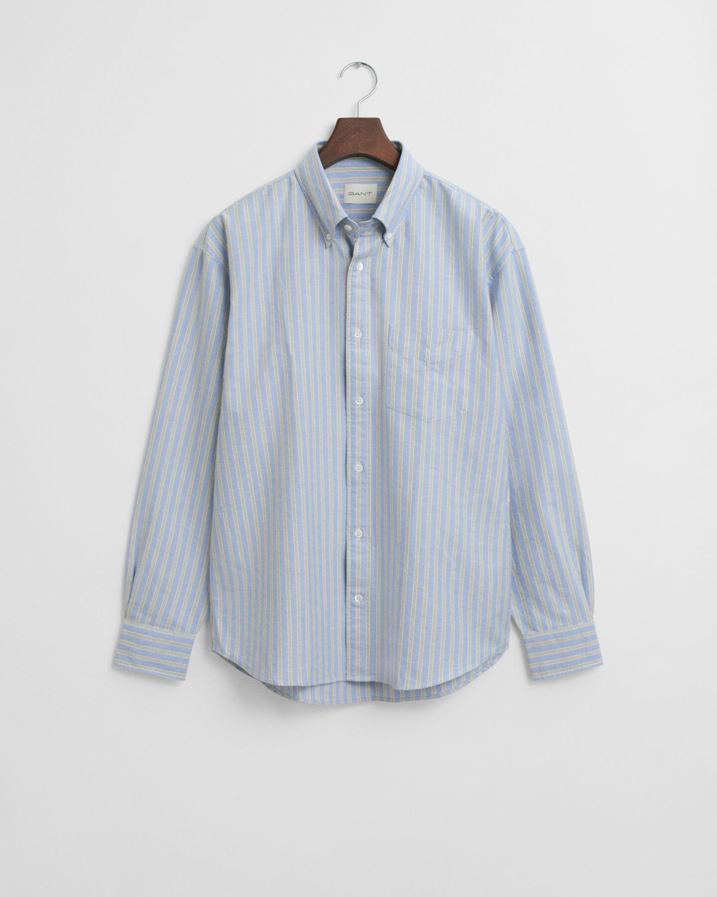 Chemise coupe décontractée en coton Oxford à rayures Heritage