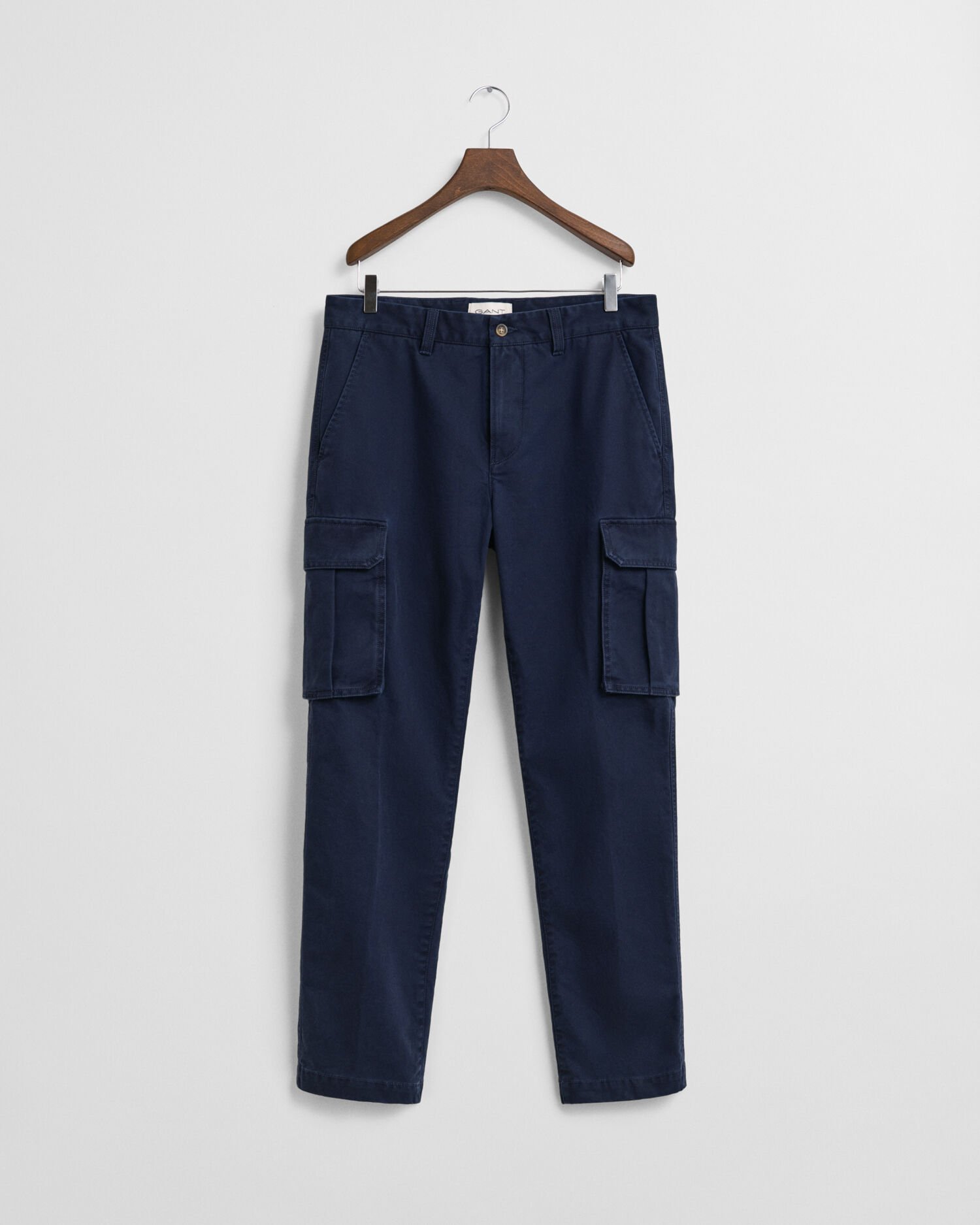 Pantalon cargo coupe regular en sergé de coton