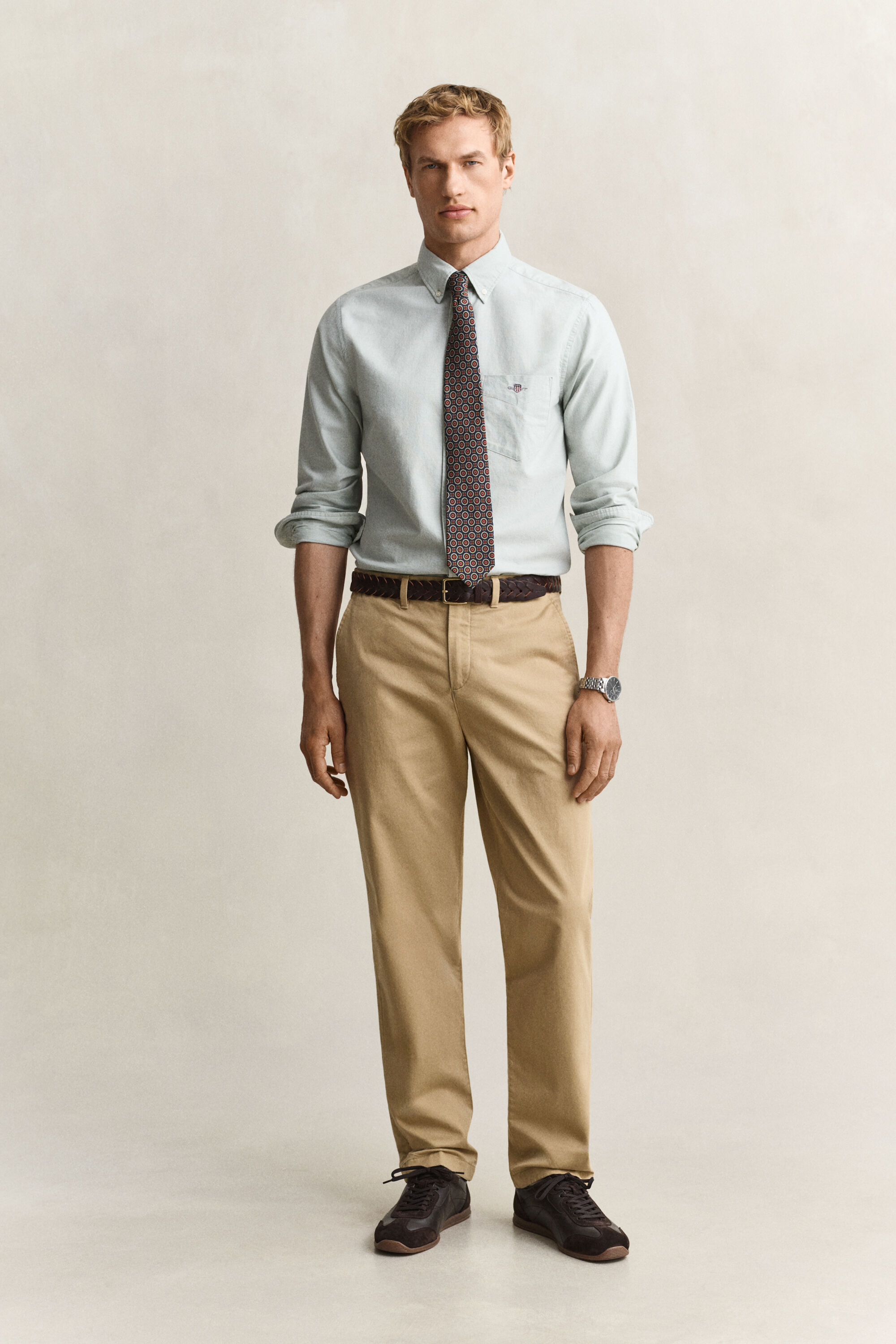 Pantalon chino classique coupe regular