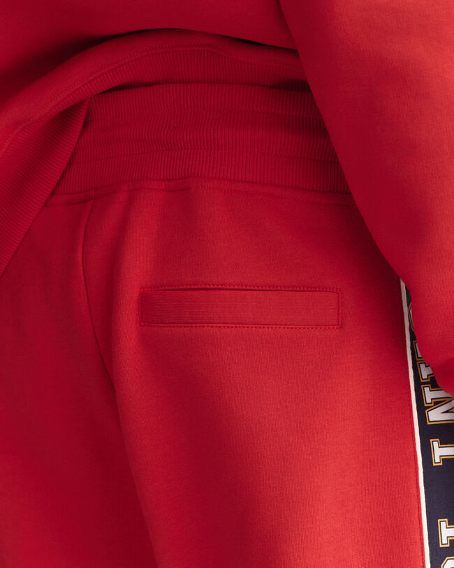 Pantalon de jogging &agrave; empi&egrave;cements lat&eacute;raux contrast&eacute;s