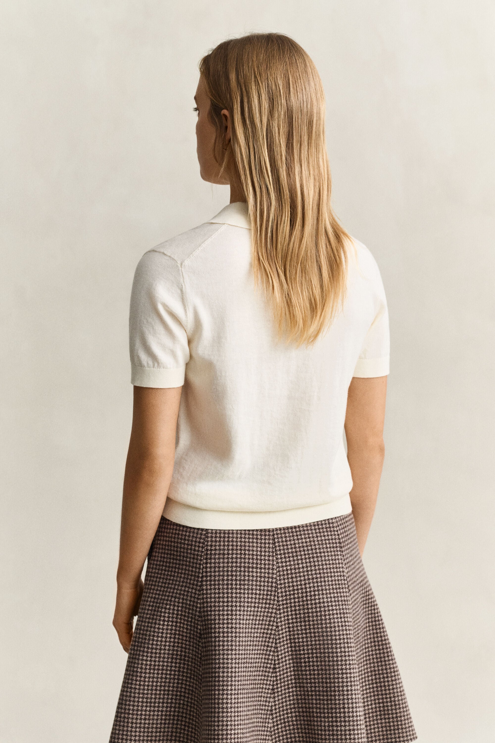 Pull léger façon polo en maille