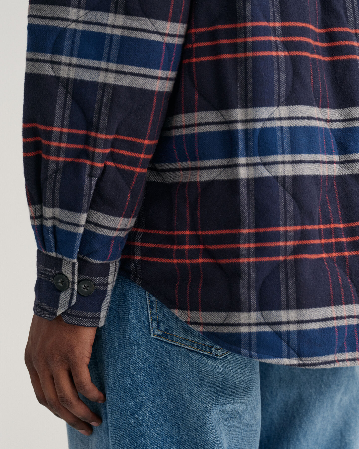 Surchemise en flanelle matelassée