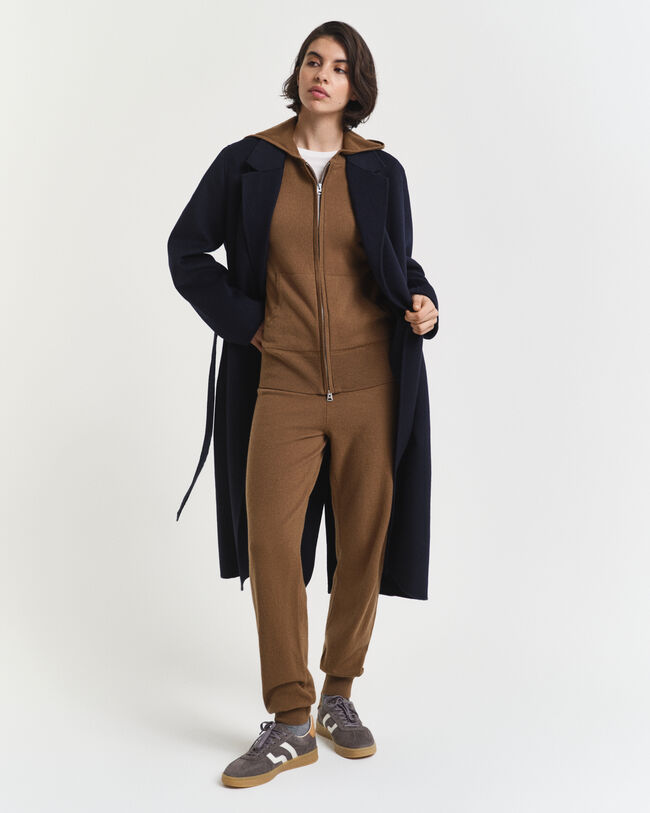 Pantalon en maille de laine d'agneau ultrafine