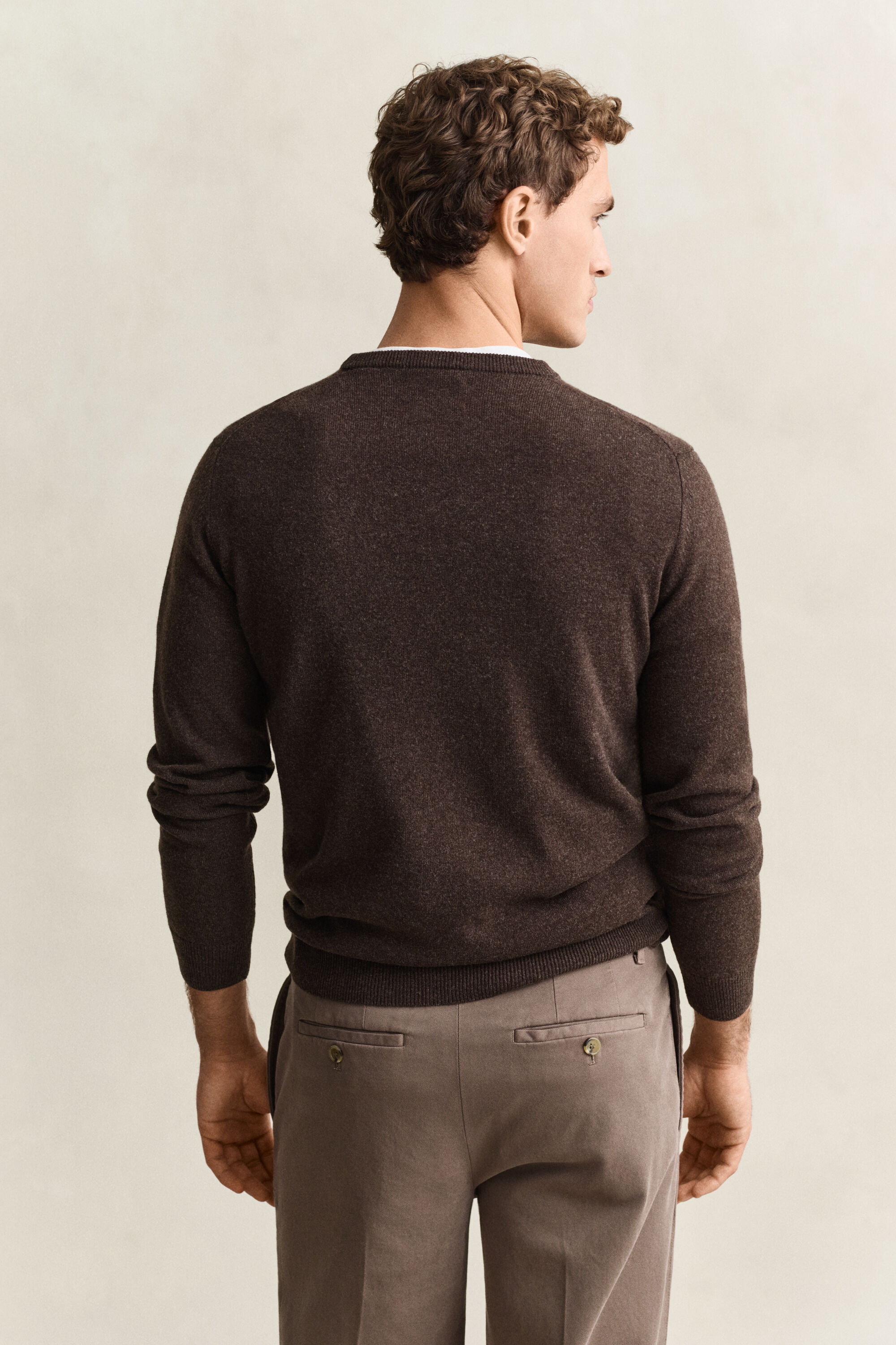 Pull col rond en laine d’agneau