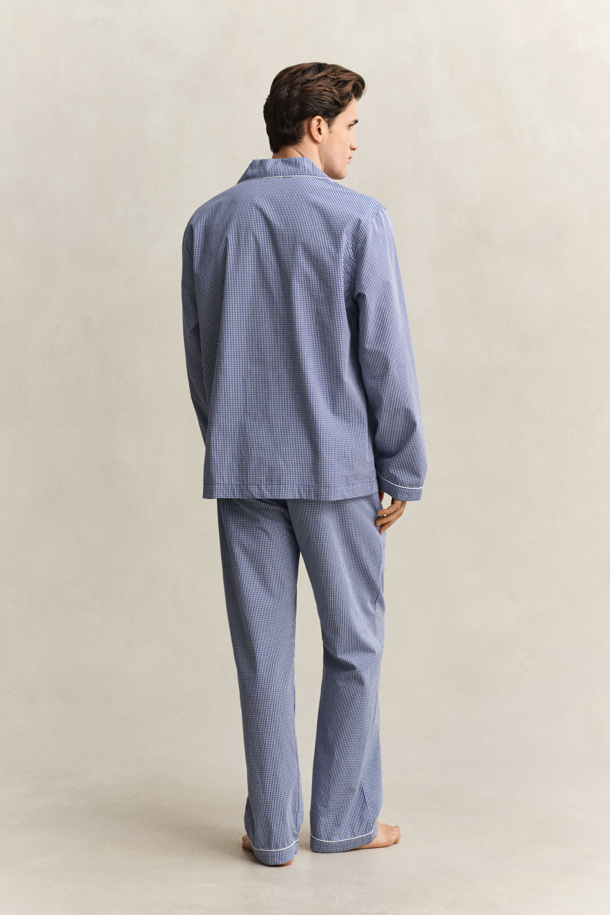 Pyjama en popeline à carreaux vichy