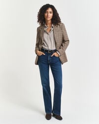 Chemise coupe regular en popeline à rayures classique