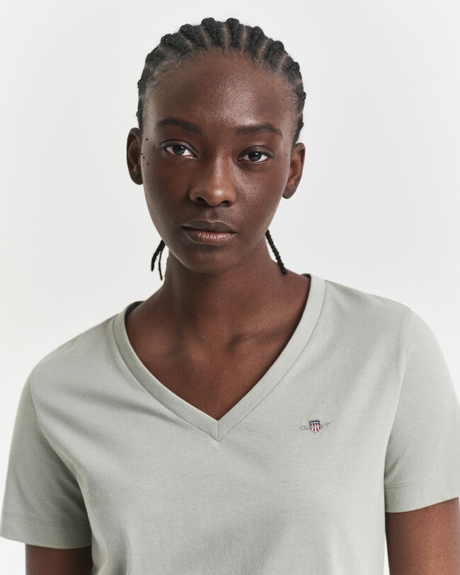 T-shirt col V Shield