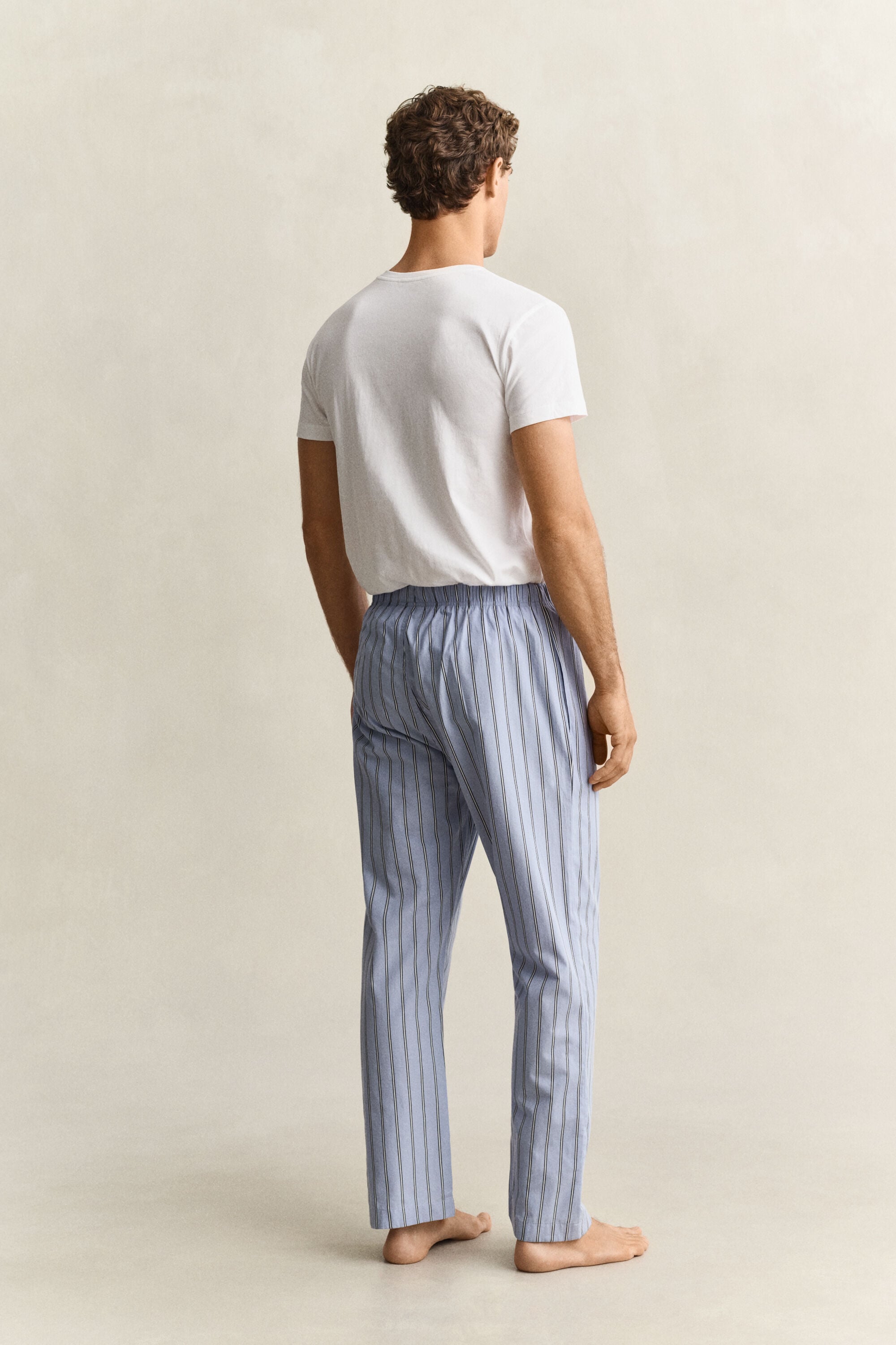 Pantalon de pyjama en popeline à rayures