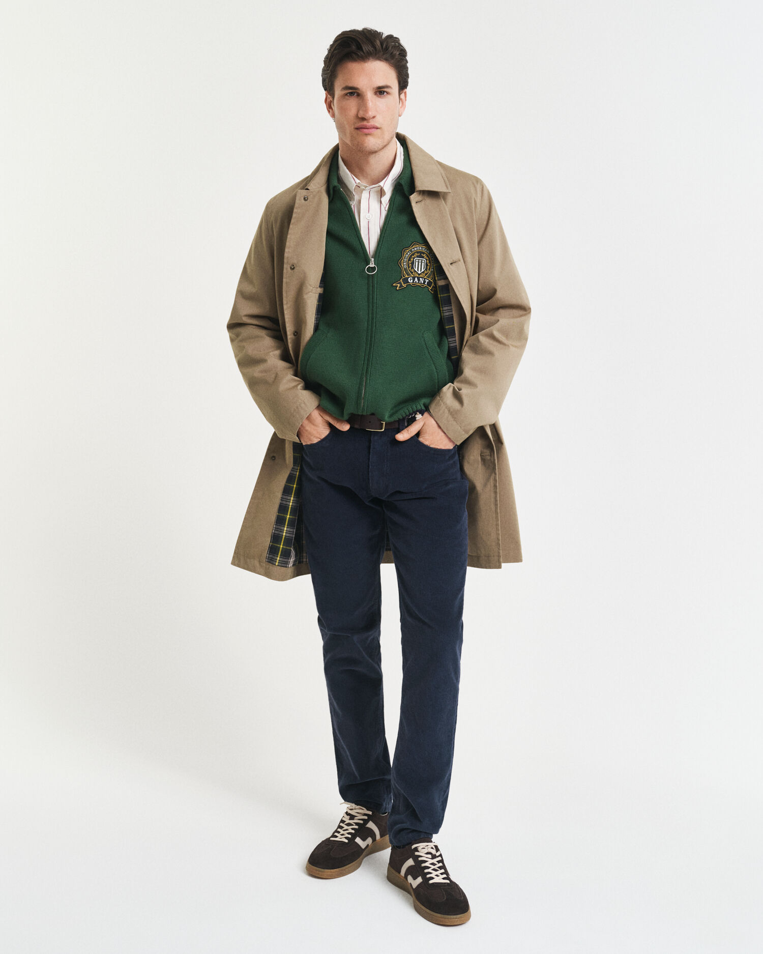 Jean slim fit en velours côtelé