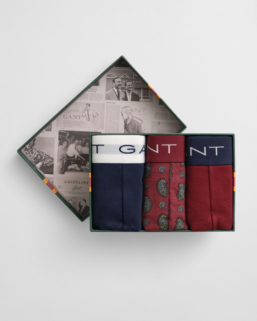 Coffret cadeau de 3&nbsp;cale&ccedil;ons &agrave; imprim&eacute; cachemire