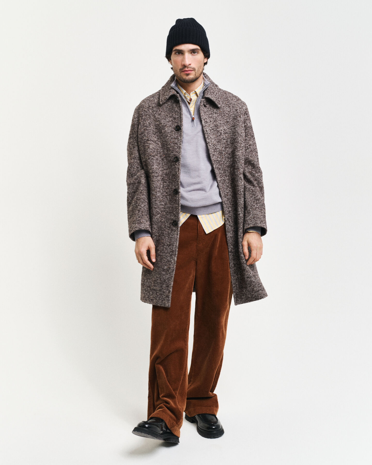 Pull &agrave; demi-zip en laine m&eacute;rinos extrafine