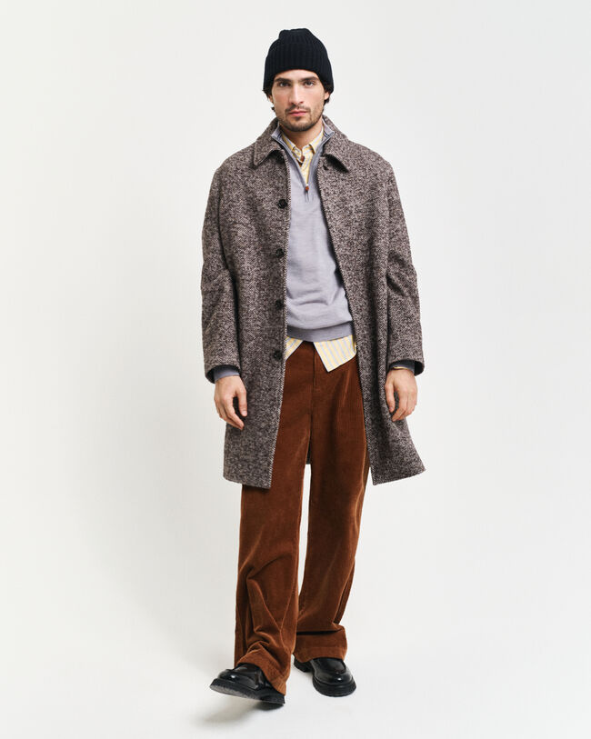 Pull &agrave; demi-zip en laine m&eacute;rinos extrafine