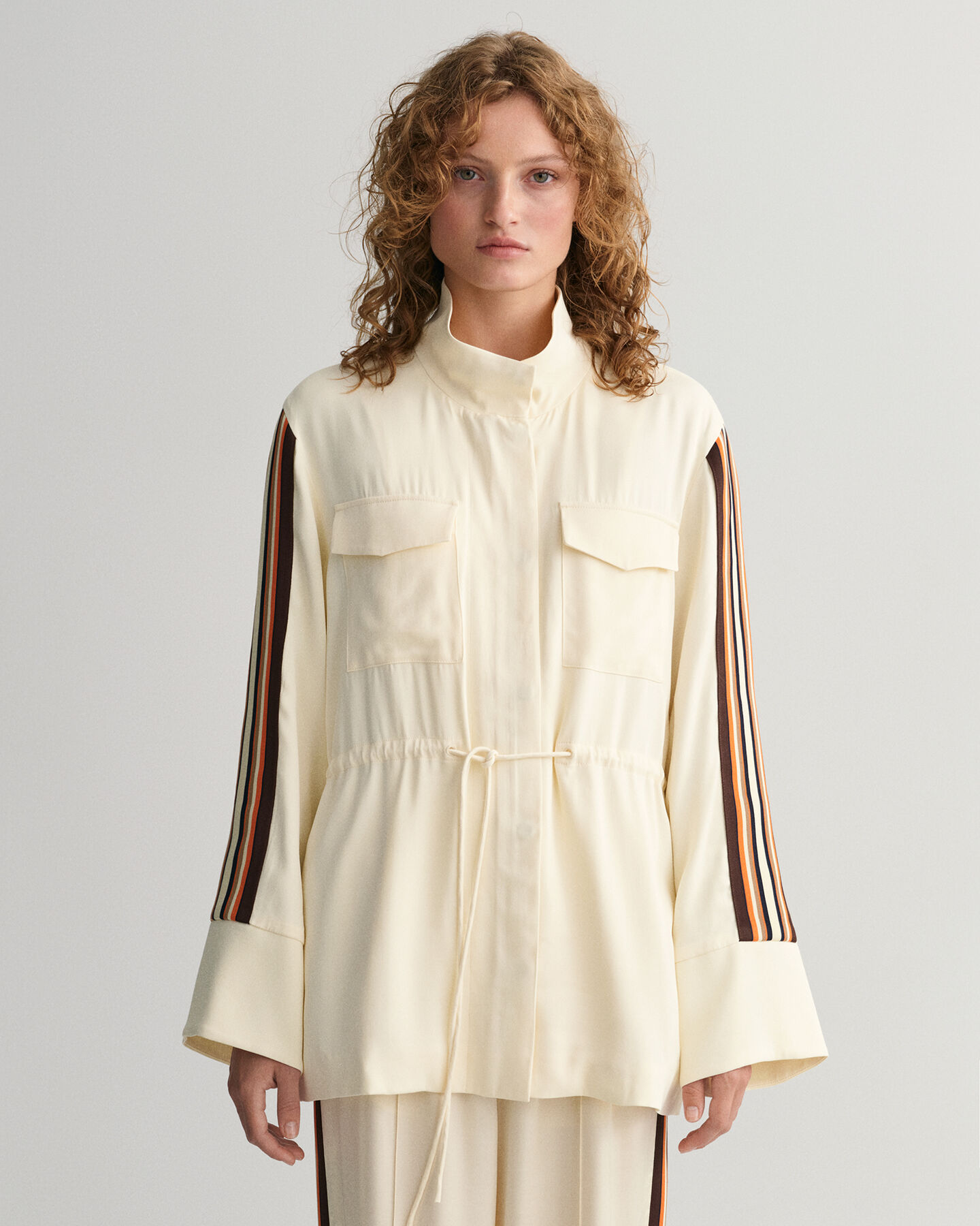 Veste relaxed fit à rayures