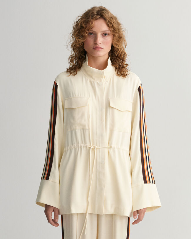 Veste relaxed fit à rayures