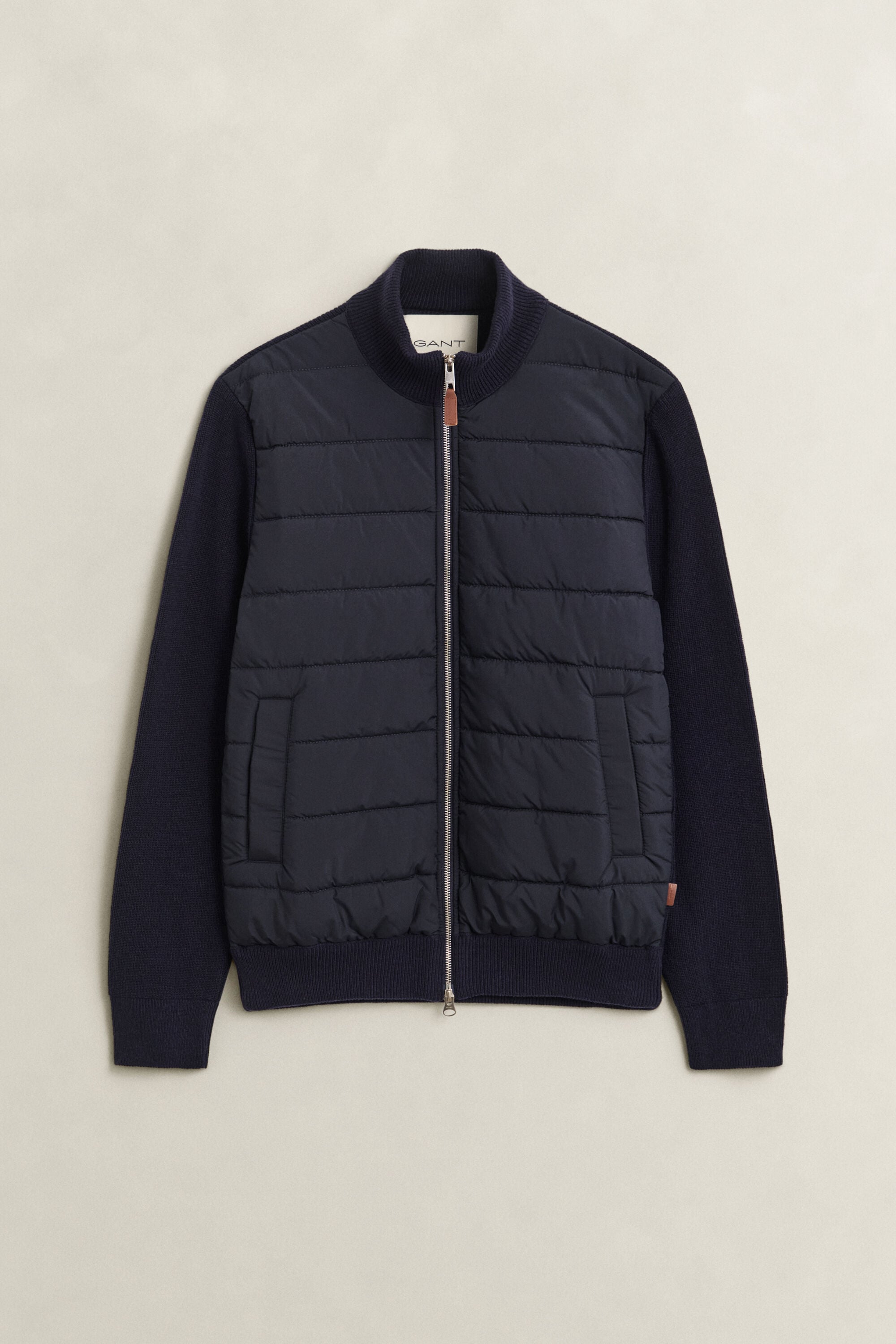 Cardigan zippé hybride