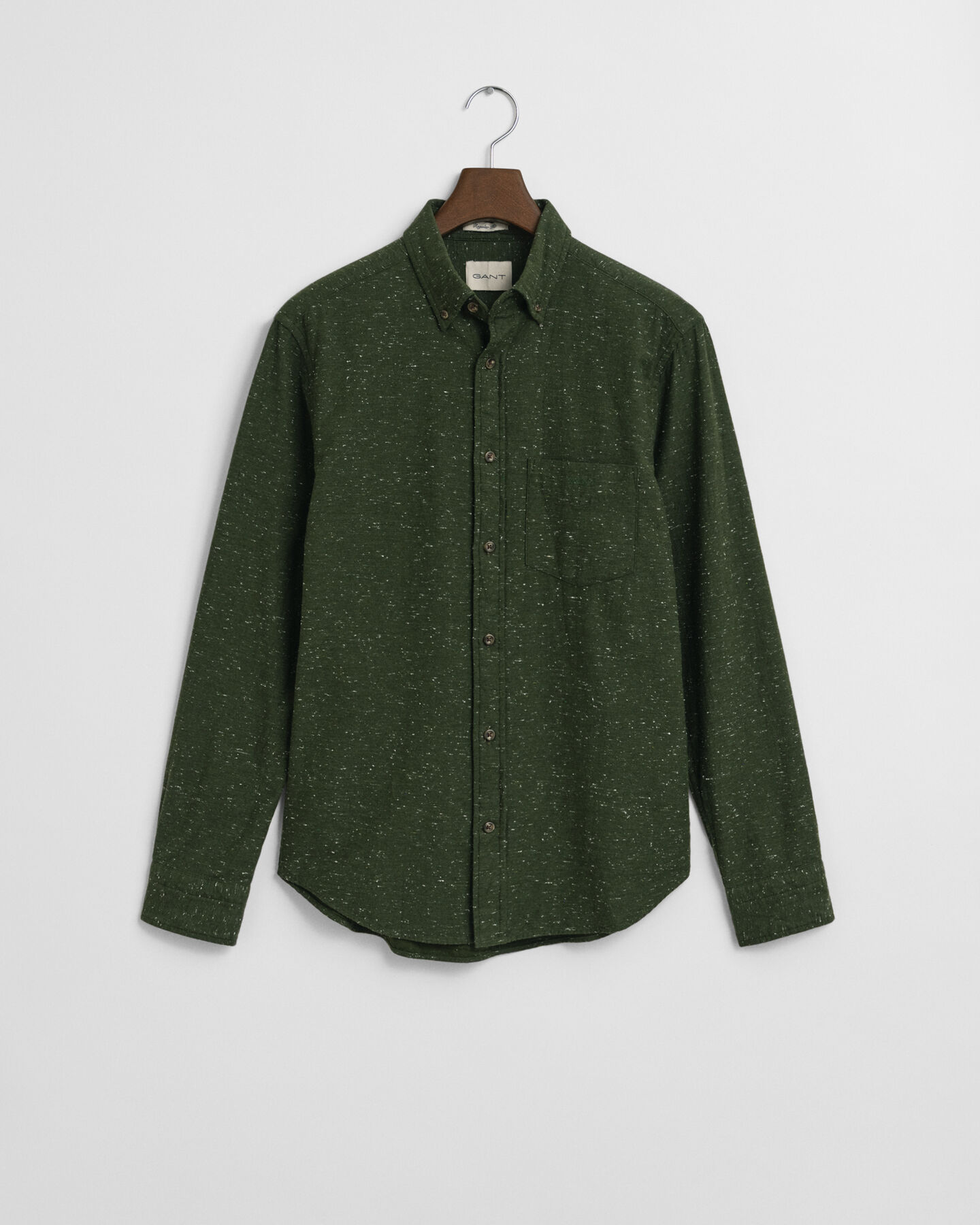 Chemise coupe regular en flanelle mouchetée