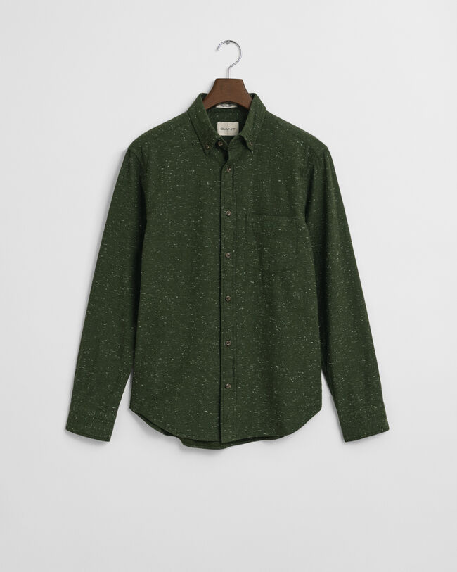 Chemise coupe regular en flanelle mouchetée