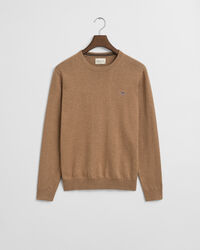 Pull col rond en coton classique