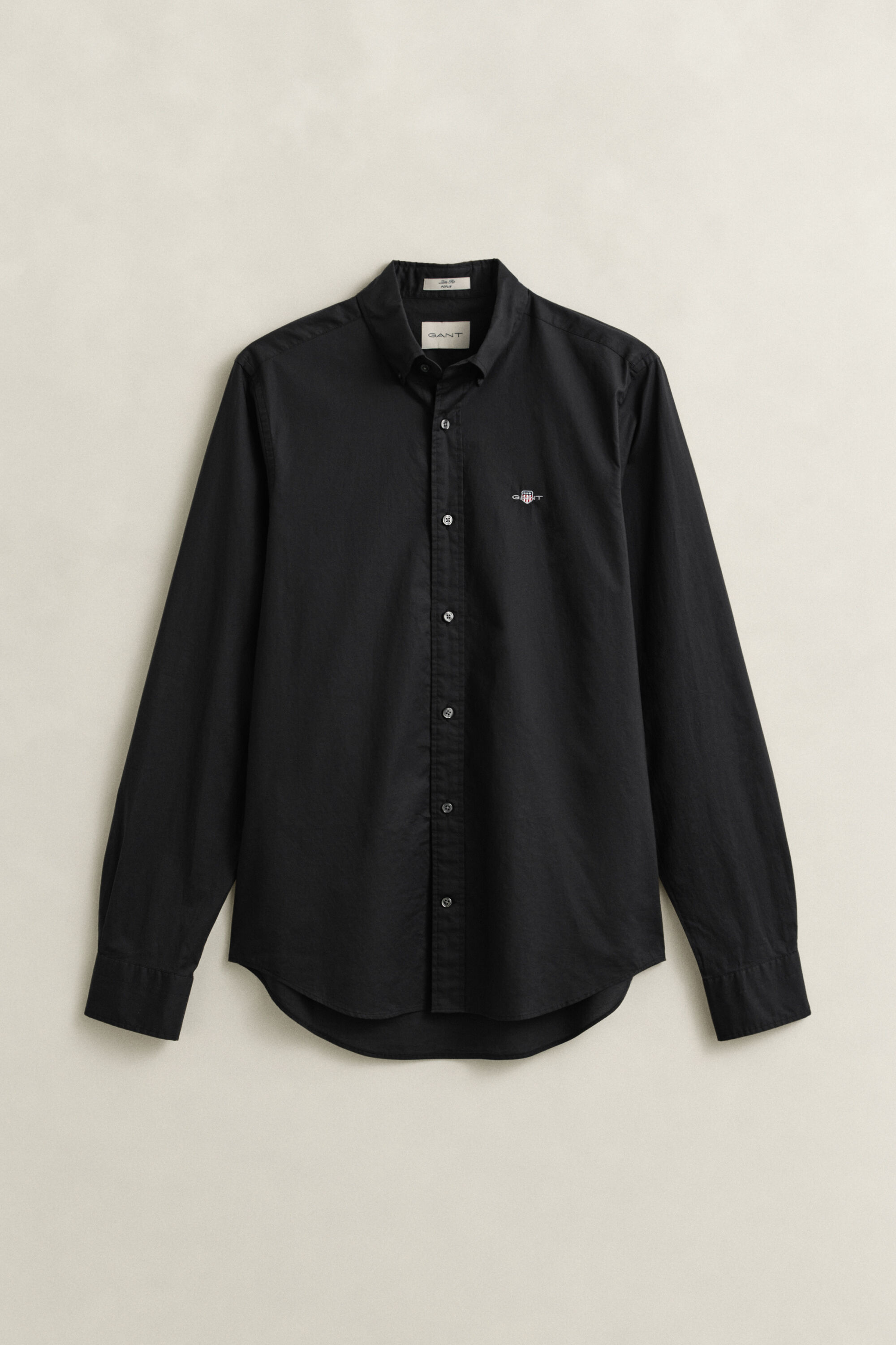 Chemise coupe slim en popeline classique