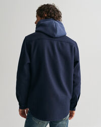 Surchemise en laine m&eacute;lang&eacute;e