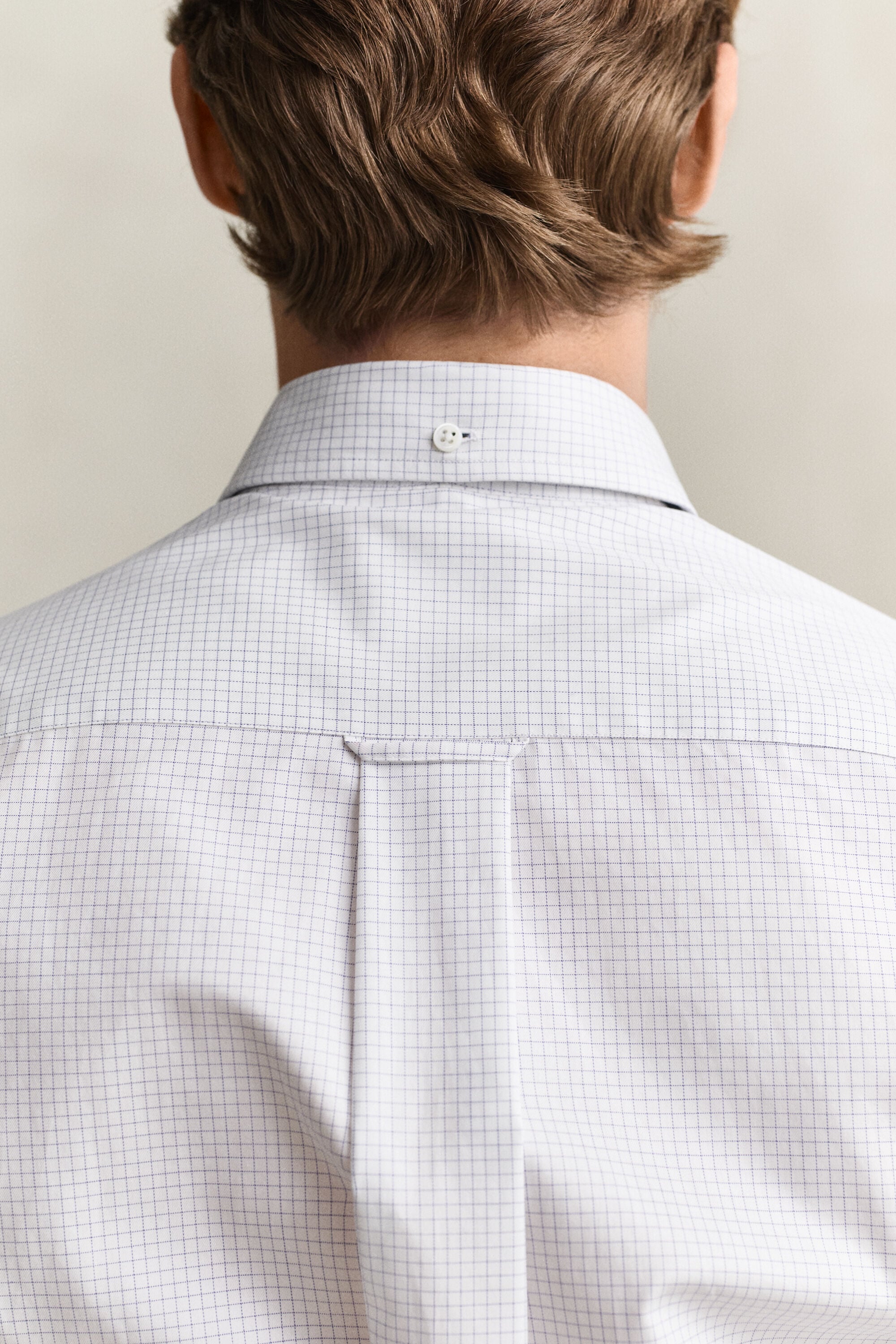 Chemise habillée en sergé à carreaux