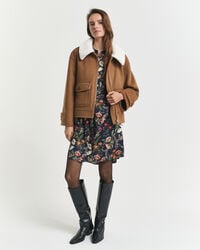 Robe-chemise en viscose à imprimé floral