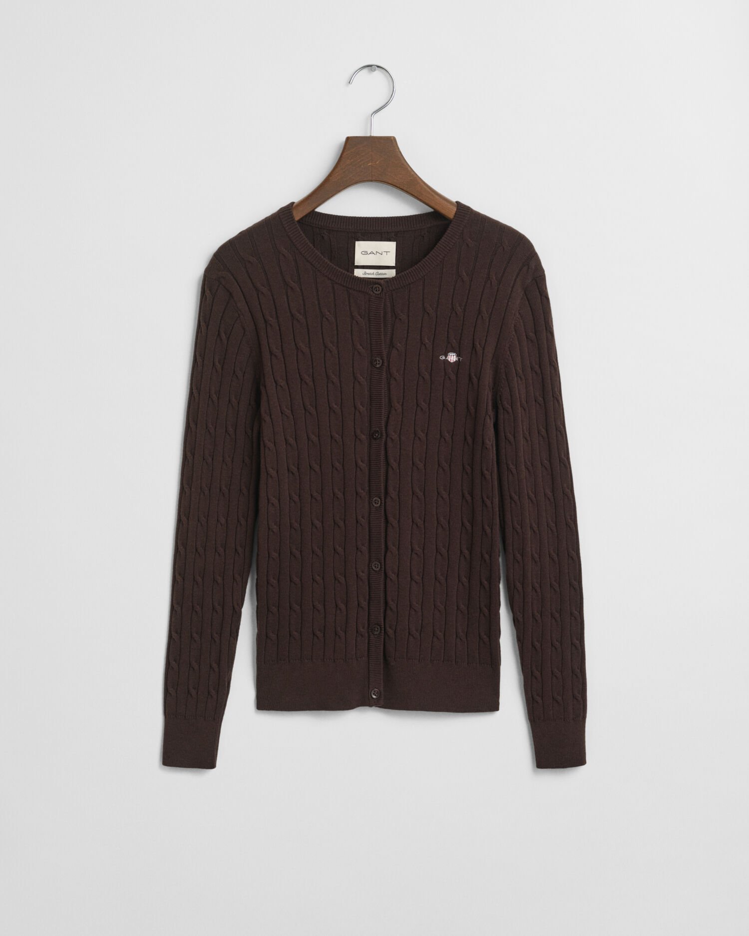 Cardigan en maille torsadée