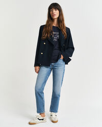 T-shirt col rond avec motif nautique