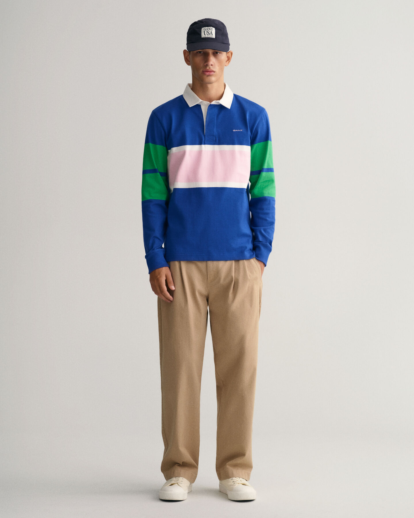 Polo Rugger en colour-block